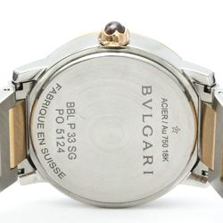 ブルガリ (BVLGARI) ブルガリブルガリ K18 ピンクゴールド ステンレススチール クォーツ レディース 時計 BBLP33SG (外装仕上げ済み)【中古】