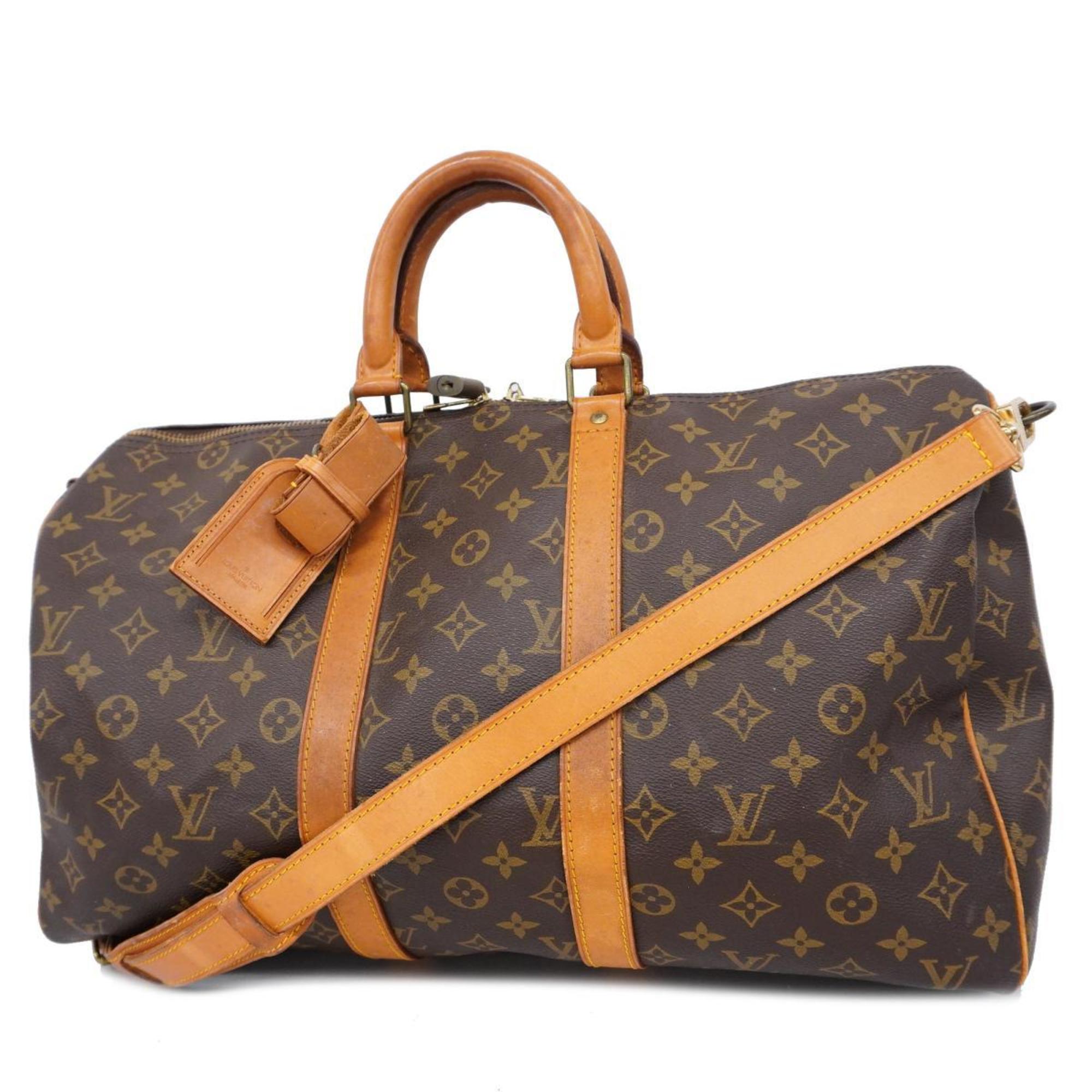 ルイ・ヴィトン(Louis Vuitton) ルイ・ヴィトン ボストンバッグ モノグラム キーポルバンドリエール45 M41418 ブラウンメンズ  レディース | eLADY Globazone