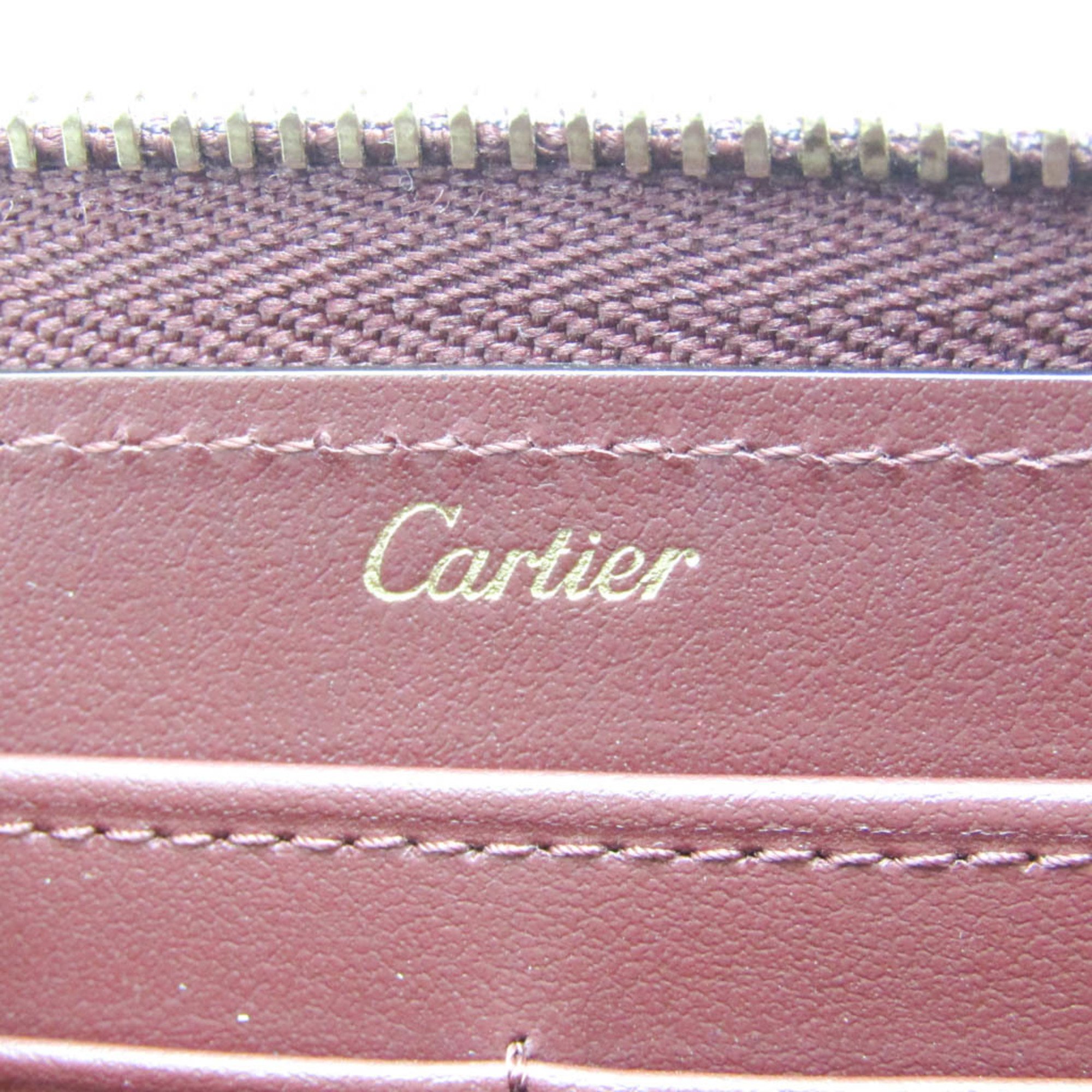 カルティエ(Cartier) マスト CRL3001552 レディース,メンズ レザー 長財布（二つ折り） ボルドー