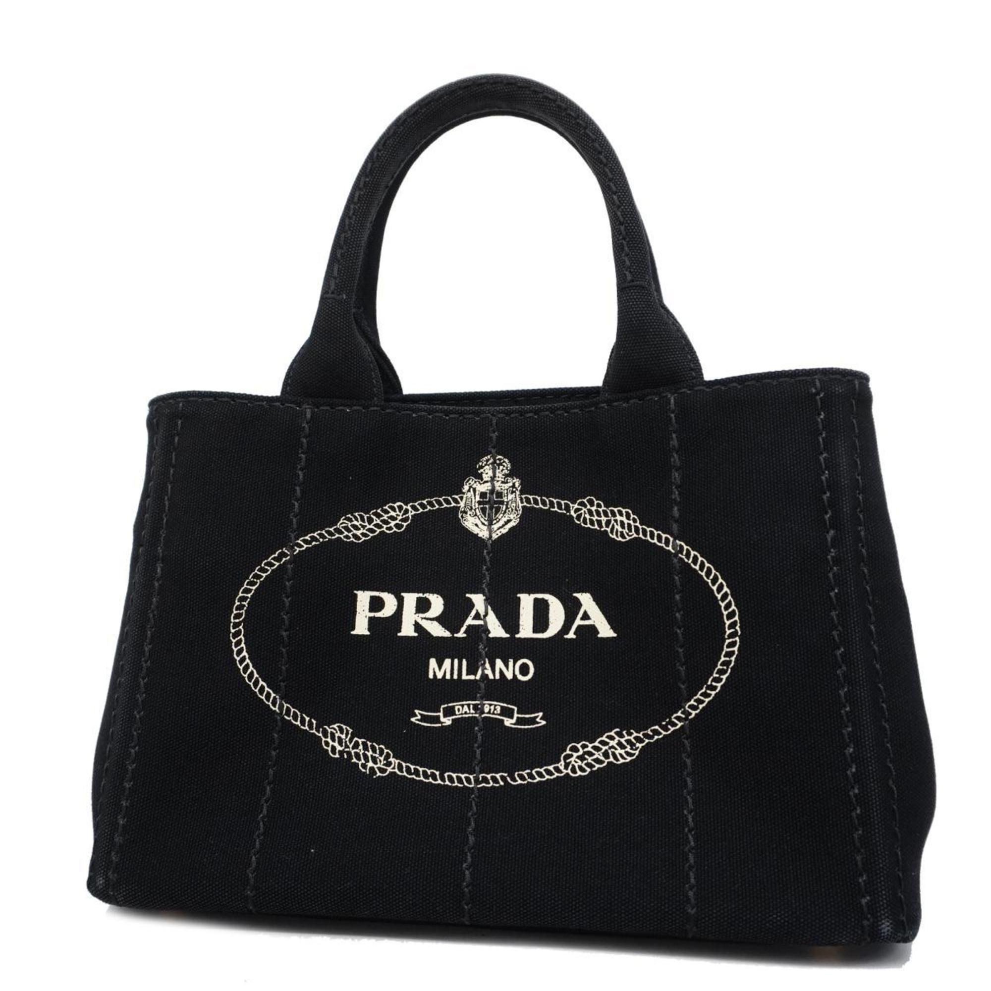 プラダ(Prada) プラダ トートバッグ カナパ キャンバス ブラック レディース | eLADY Globazone