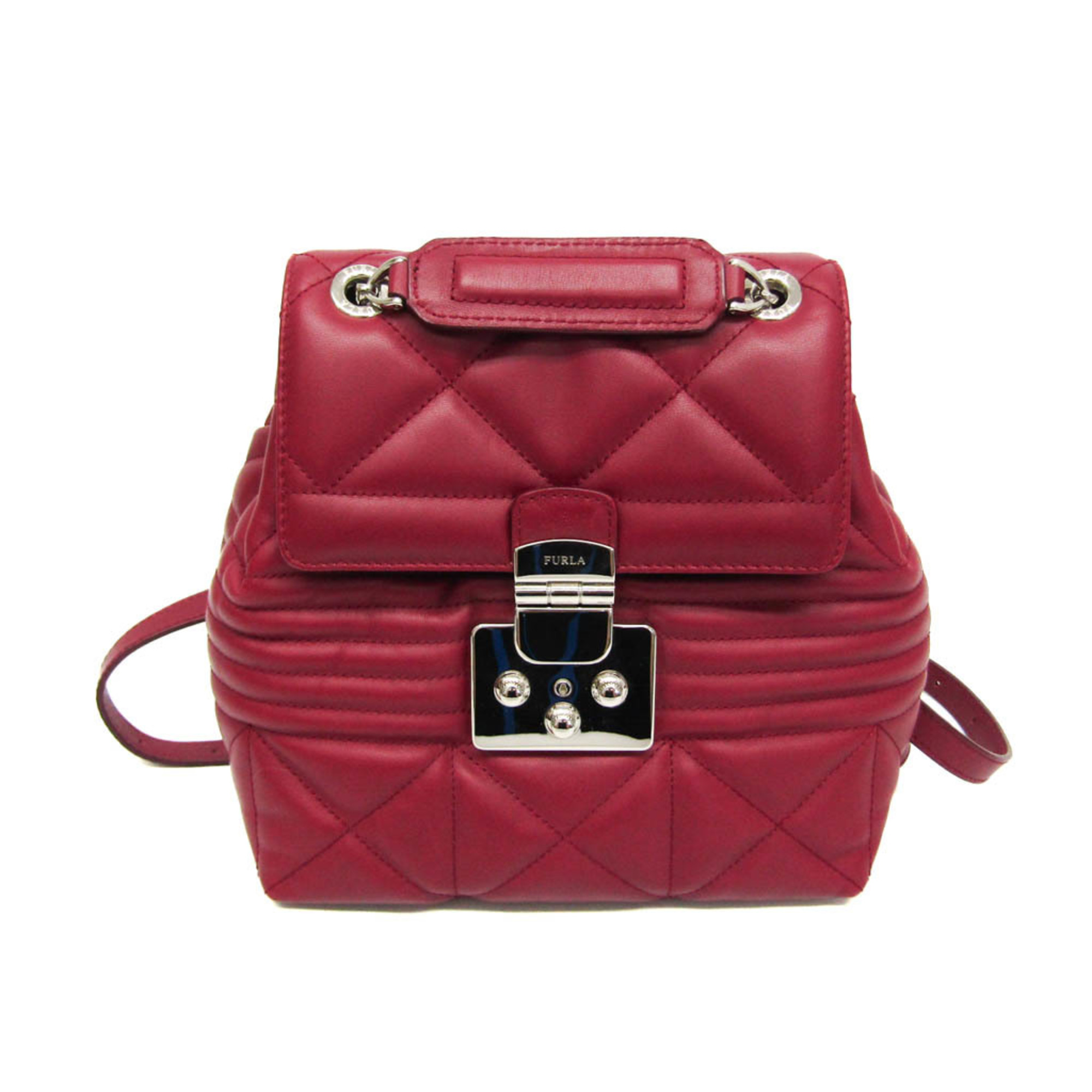 フルラ(Furla) フォルチューナ F7723 レディース レザー リュックサック レッド