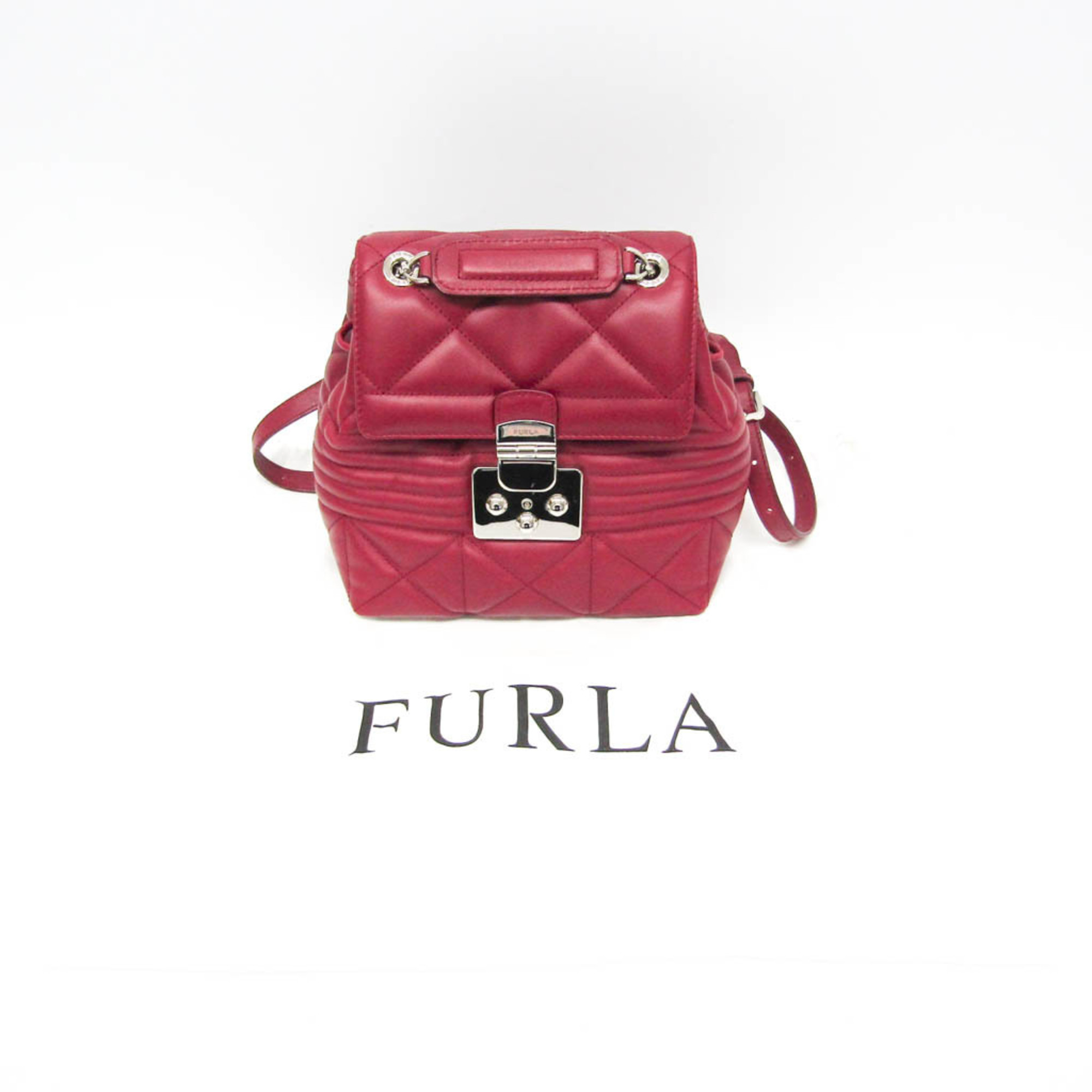 フルラ(Furla) フォルチューナ F7723 レディース レザー リュックサック レッド