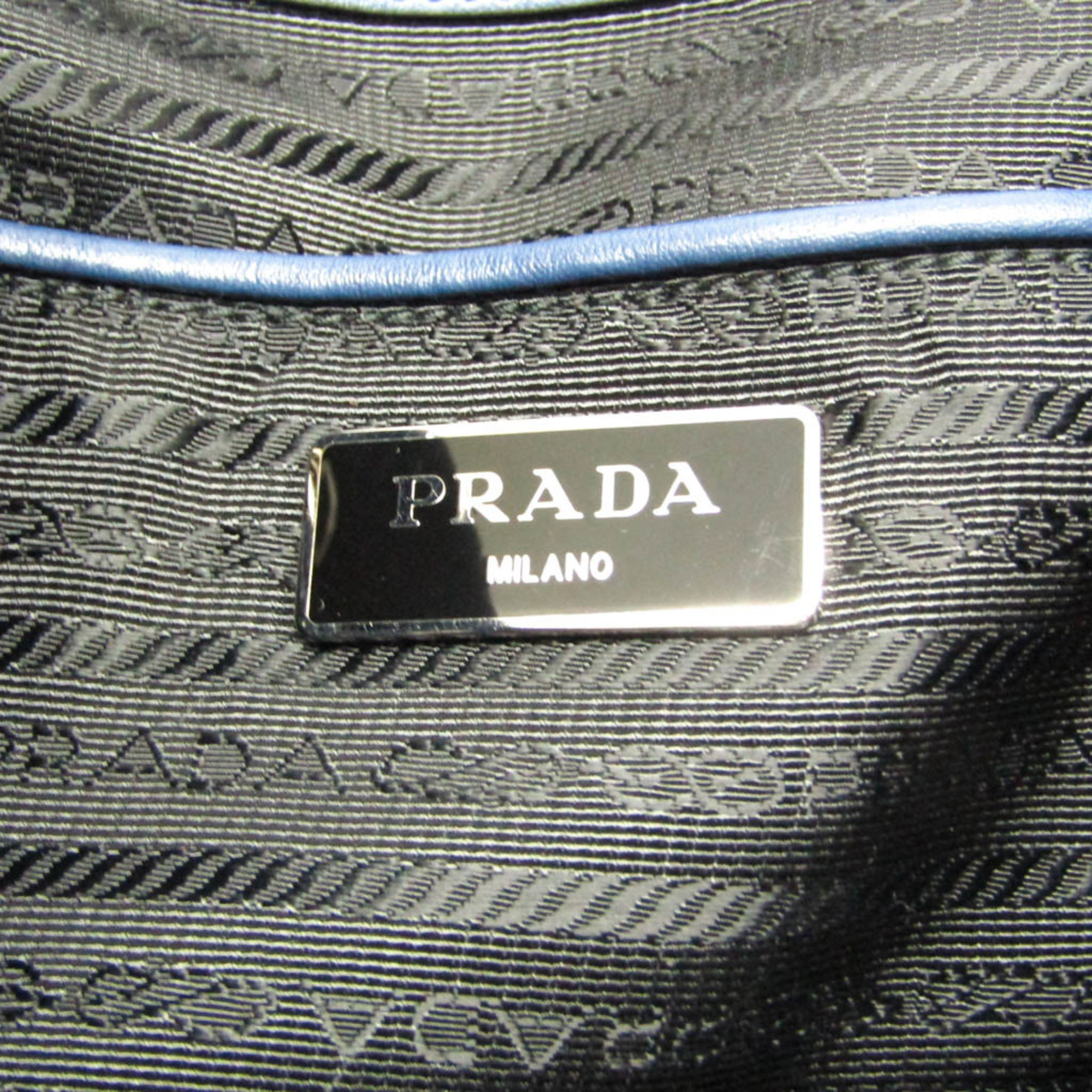 プラダ(Prada) メンズ,レディース レザー リュックサック ブルー