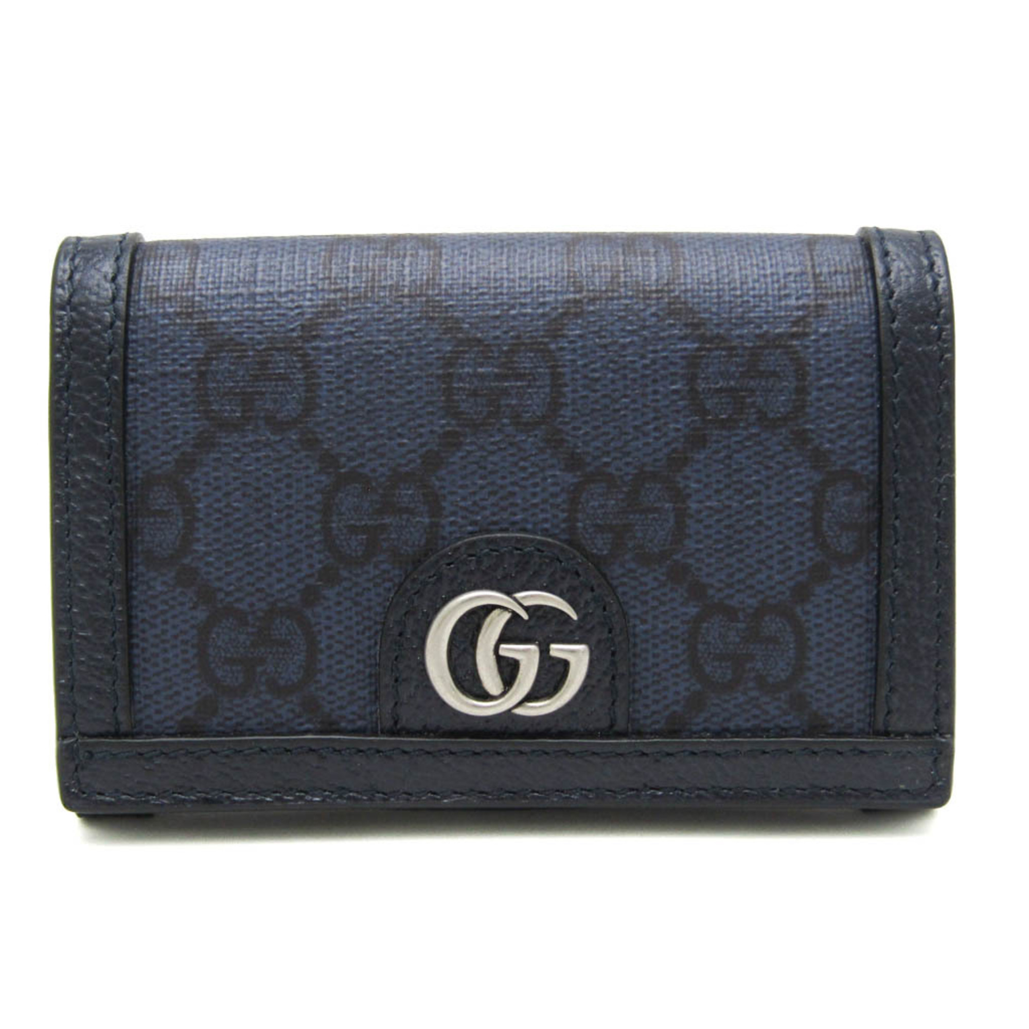 グッチ(Gucci) オフディア 763286 GGスプリーム カードケース ネイビー