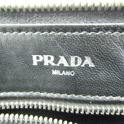 プラダ(Prada) POTER メンズ レザー クラッチバッグ ブラック