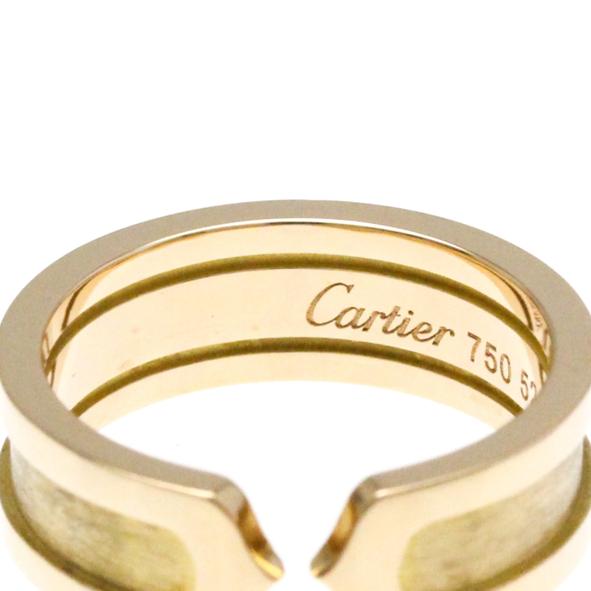 カルティエ(Cartier) C2 K18イエローゴールド(K18YG) ファッション 無し バンドリング ゴールド