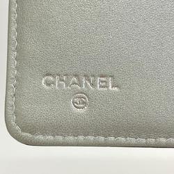 シャネル(Chanel) シャネル 長財布 カメリア ラムスキン ブラック   レディース