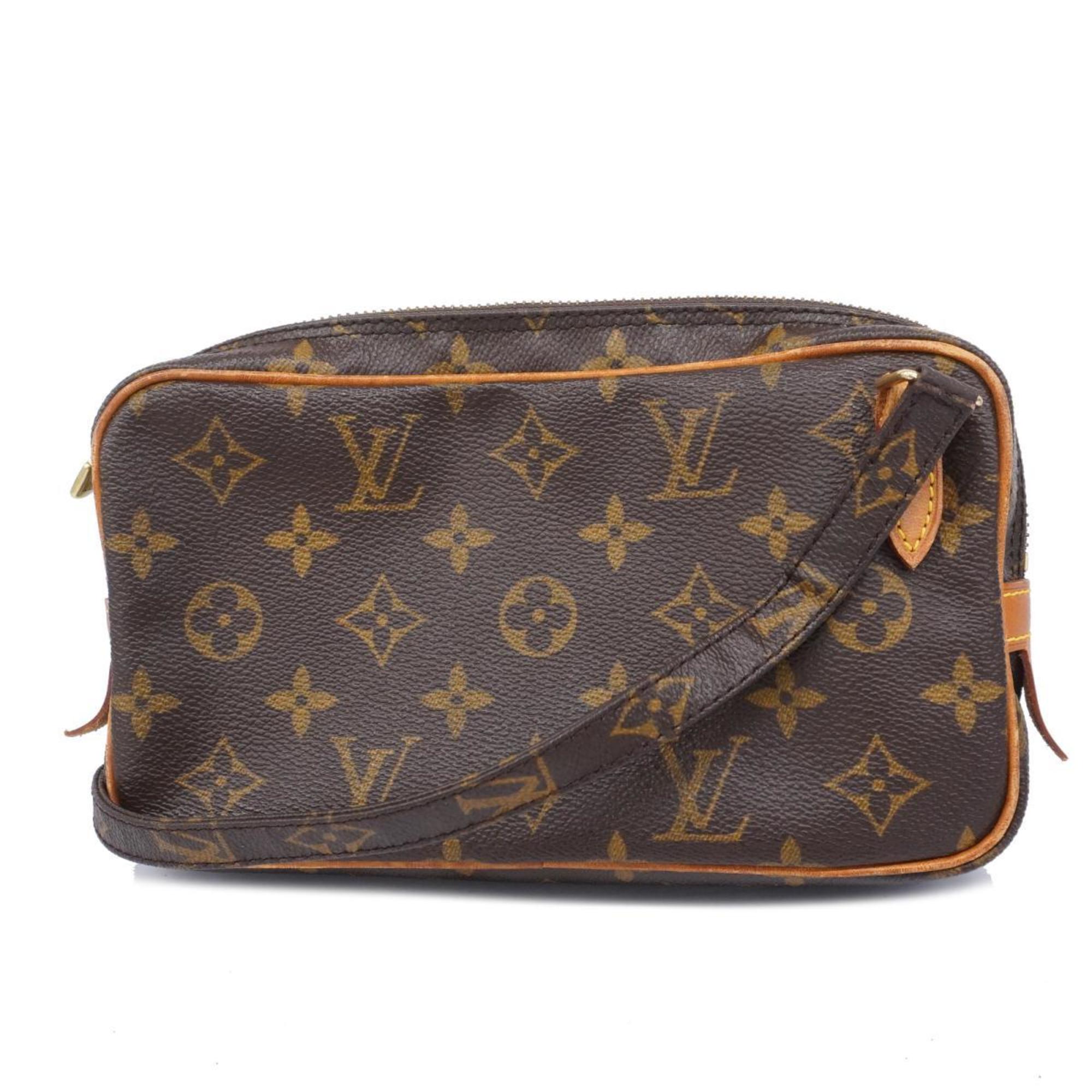 ルイ・ヴィトン(Louis Vuitton) ルイ・ヴィトン ショルダーバッグ モノグラム ポシェットマルリーバンドリエール M51828 ブラウンレディース