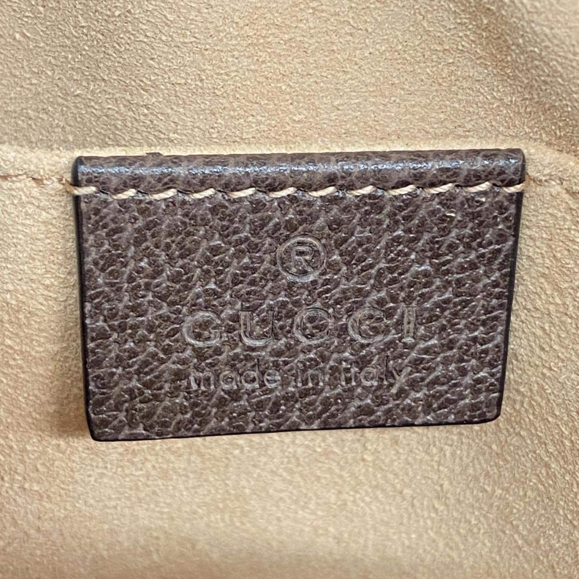 グッチ(Gucci) グッチ ショルダーバッグ GGスプリーム シェリーライン 517350  レザー ブラウン   レディース