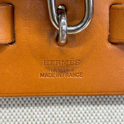 エルメス(Hermes) エルメス ハンドバッグ エールバッグMM □C刻印 トワルアッシュ ナチュラル   レディース