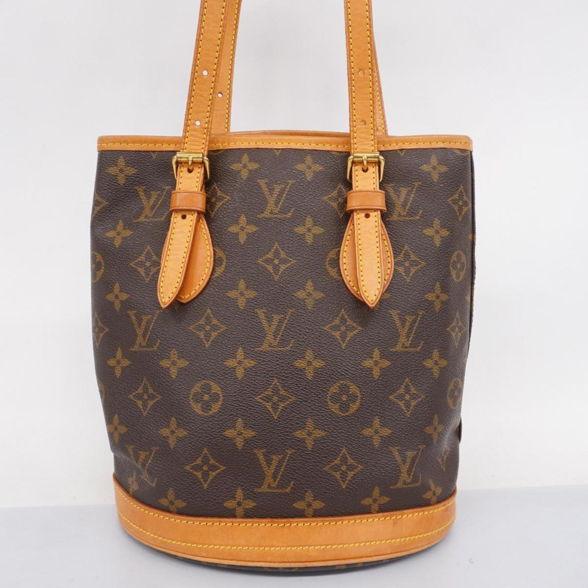 ルイ・ヴィトン(Louis Vuitton) ルイ・ヴィトン トートバッグ モノグラム バケットPM M42238 ブラウンレディース