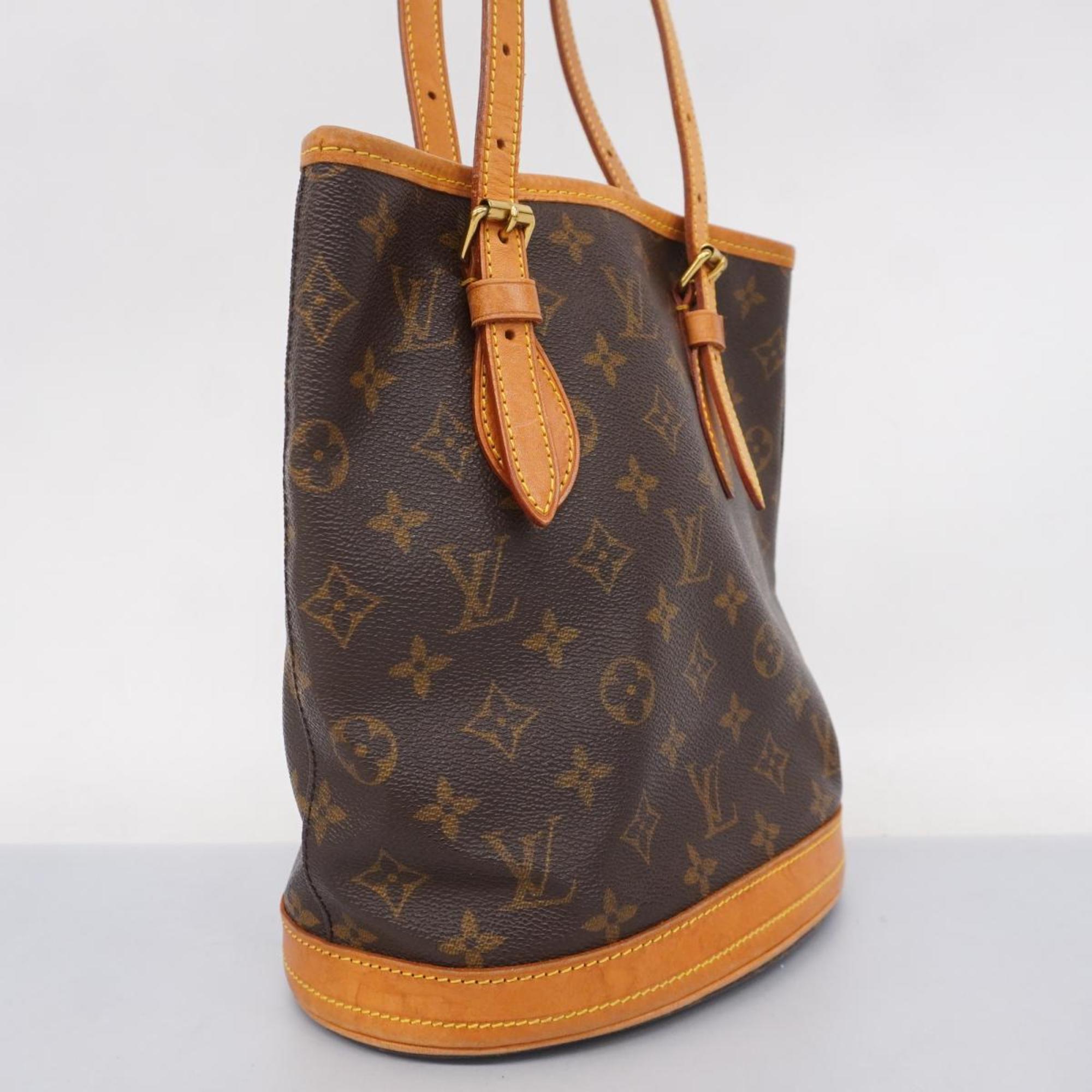 ルイ・ヴィトン(Louis Vuitton) ルイ・ヴィトン トートバッグ モノグラム バケットPM M42238 ブラウンレディース