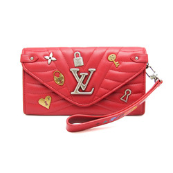 ルイ・ヴィトン(Louis Vuitton) ポルトフォイユロン M63964 レディース レザー 長財布（二つ折り） レッド