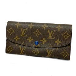 ルイ・ヴィトン(Louis Vuitton) ルイ・ヴィトン 長財布 モノグラム ポルトフォイユエミリー M60138 ブラウン ブルーレディース