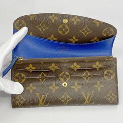 ルイ・ヴィトン(Louis Vuitton) ルイ・ヴィトン 長財布 モノグラム ポルトフォイユエミリー M60138 ブラウン ブルーレディース