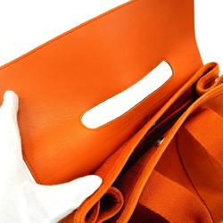 エルメス(Hermes) エルメス トートバッグ ヴァルパライソPM トワルシェブロン オレンジ   レディース