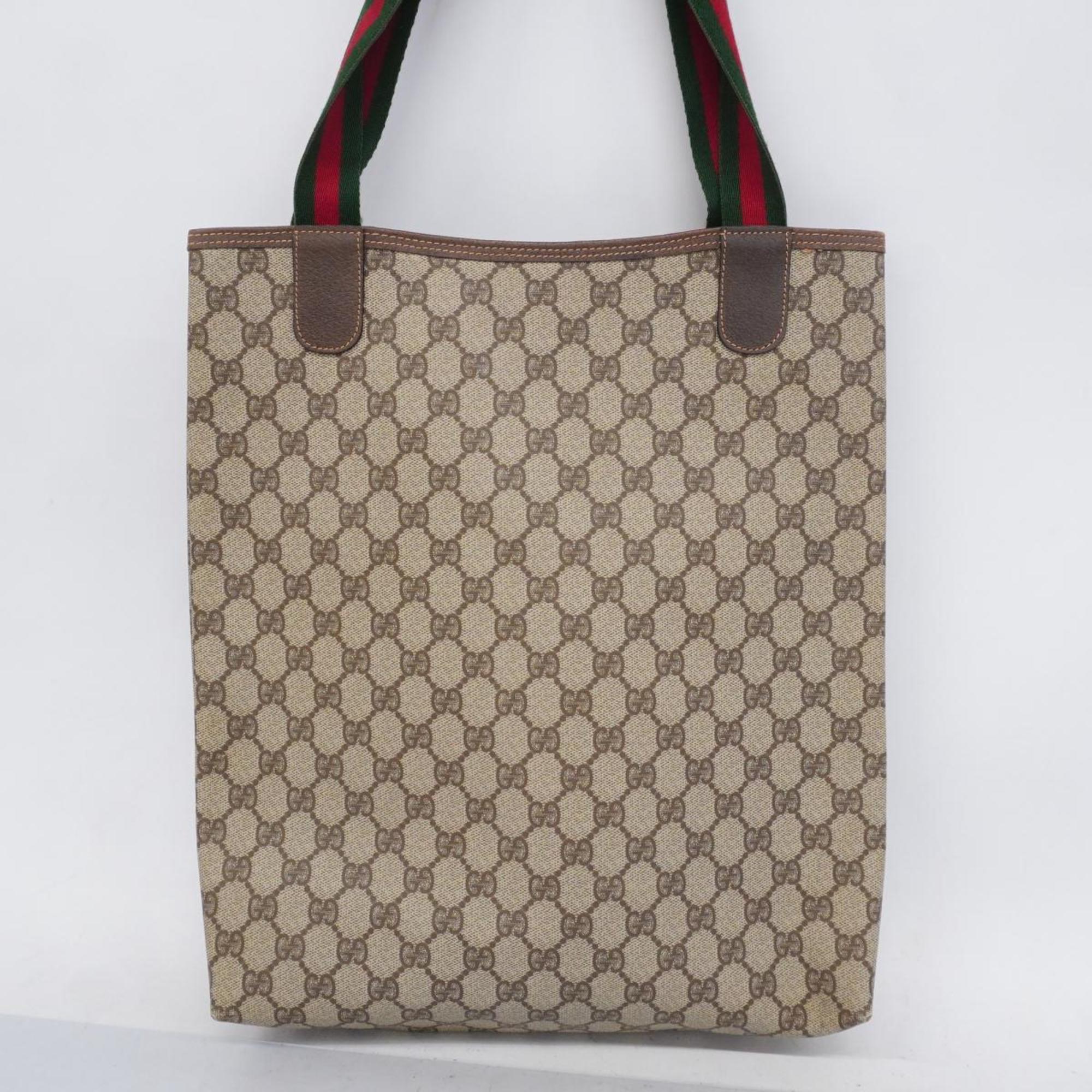 グッチ(Gucci) グッチ トートバッグ GGスプリーム シェリーライン 002 58 6487  ブラウン ベージュ  レディース