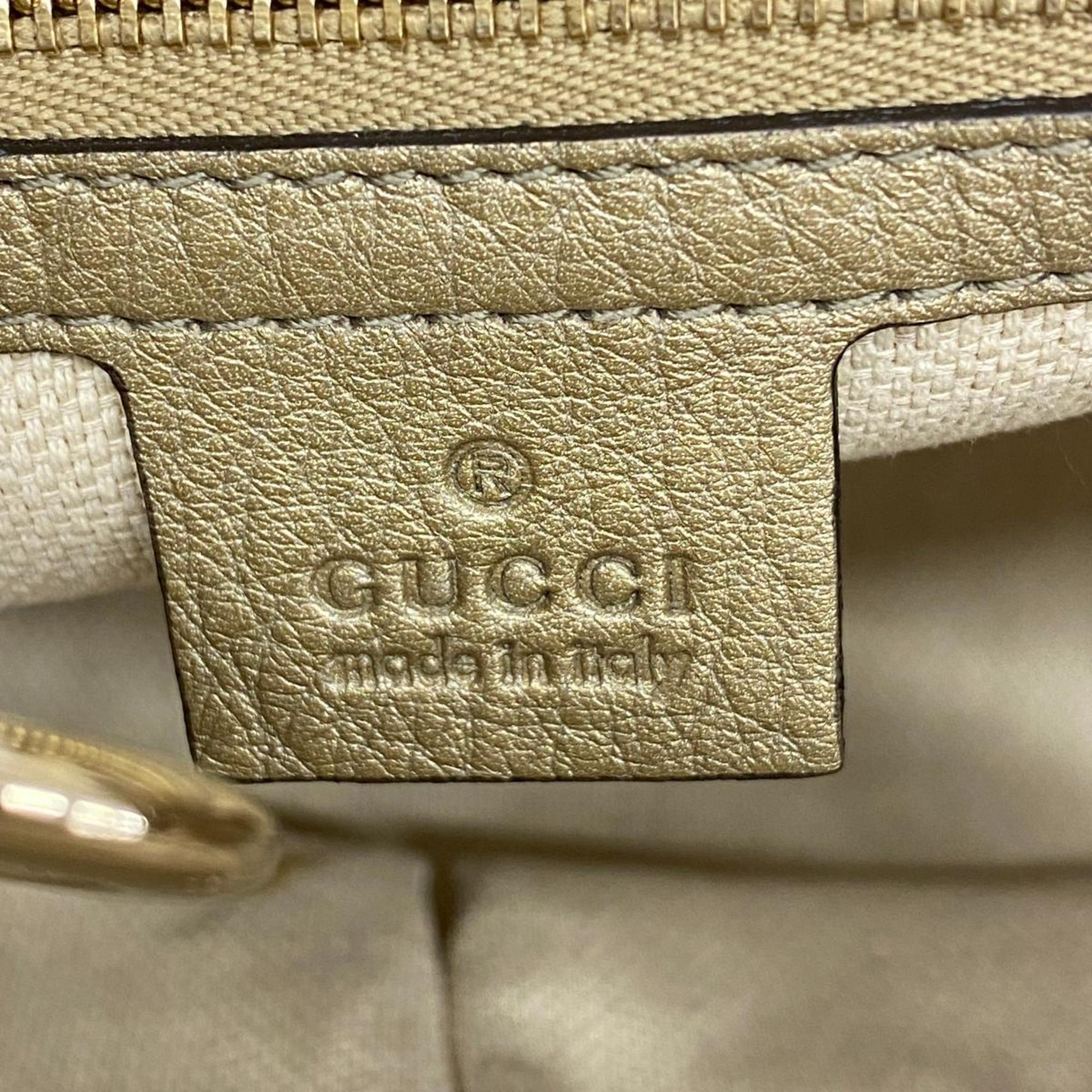 グッチ(Gucci) グッチ ハンドバッグ ソーホー 336751 レザー シャンパンゴールド シャンパン  レディース