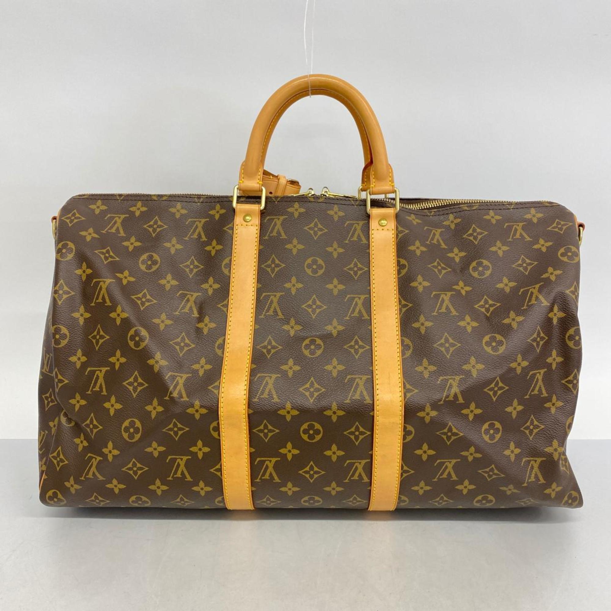 ルイ・ヴィトン(Louis Vuitton) ルイ・ヴィトン ボストンバッグ モノグラム キーポルバンドリエール50 M41416 ブラウンメンズ レディース