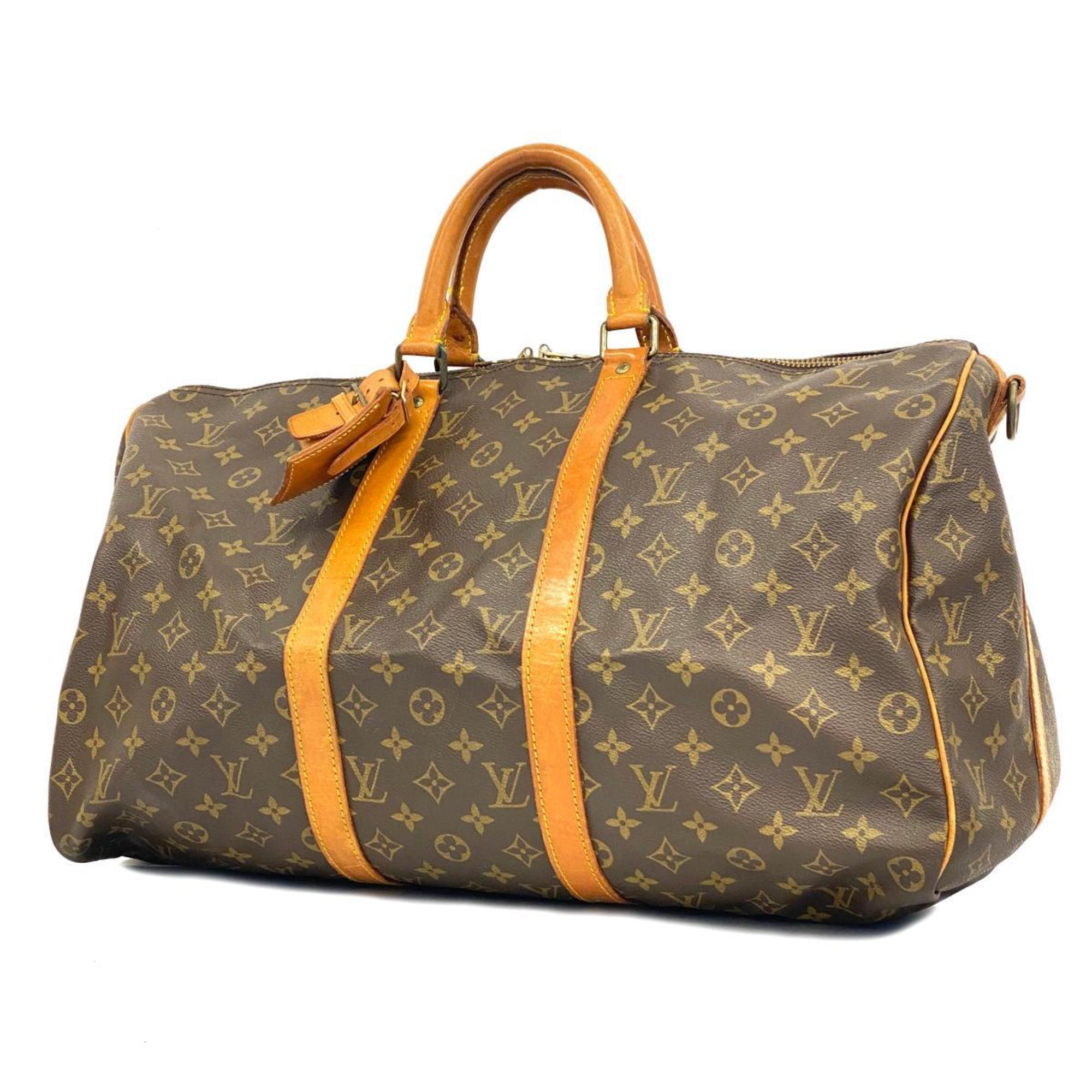 ルイ・ヴィトン(Louis Vuitton) ルイ・ヴィトン ボストンバッグ モノグラム キーポルバンドリエール50 M41416 ブラウンメンズ レディース