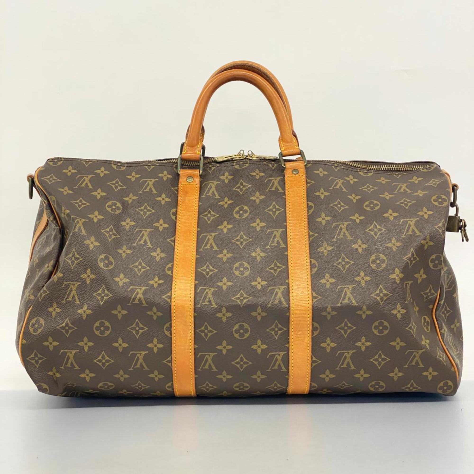 ルイ・ヴィトン(Louis Vuitton) ルイ・ヴィトン ボストンバッグ モノグラム キーポルバンドリエール50 M41416 ブラウンメンズ レディース