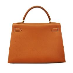 エルメス(Hermes) エルメス ハンドバッグ ケリー32 □C刻印 クシュベル ゴールド   レディース