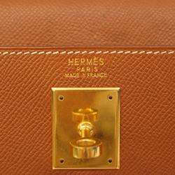 エルメス(Hermes) エルメス ハンドバッグ ケリー32 □C刻印 クシュベル ゴールド   レディース