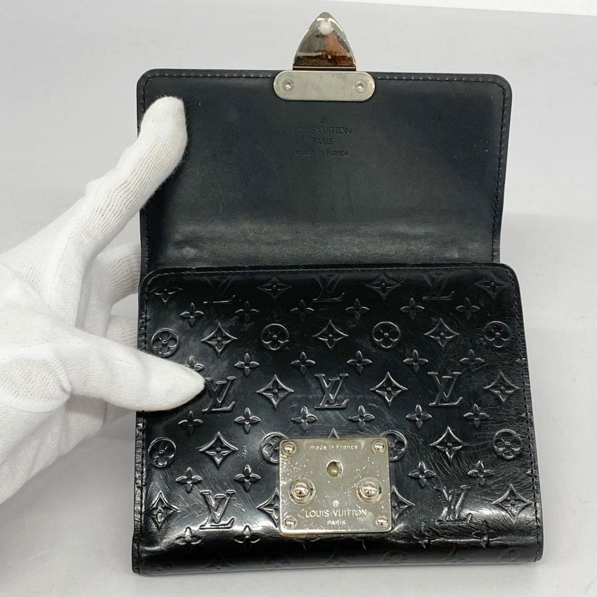 ルイ・ヴィトン(Louis Vuitton) ルイ・ヴィトン 三つ折り財布 モノグラム・グラセ アヌーシュカPM M92232 ブラックレディース