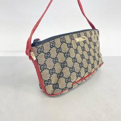 グッチ(Gucci) グッチ ポーチ GGキャンバス 039 1103 キャンバス ブラック ベージュ レッド シャンパン  レディース