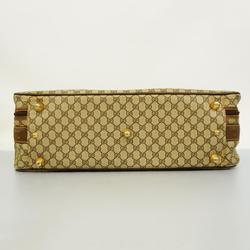 グッチ(Gucci) グッチ ボストンバッグ GGスプリーム シェリーライン 39 19 009  レザー ブラウン   メンズ レディース