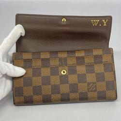 ルイ・ヴィトン(Louis Vuitton) ルイ・ヴィトン 長財布 ダミエ ポルトフォイユサラ N61734 エベヌレディース