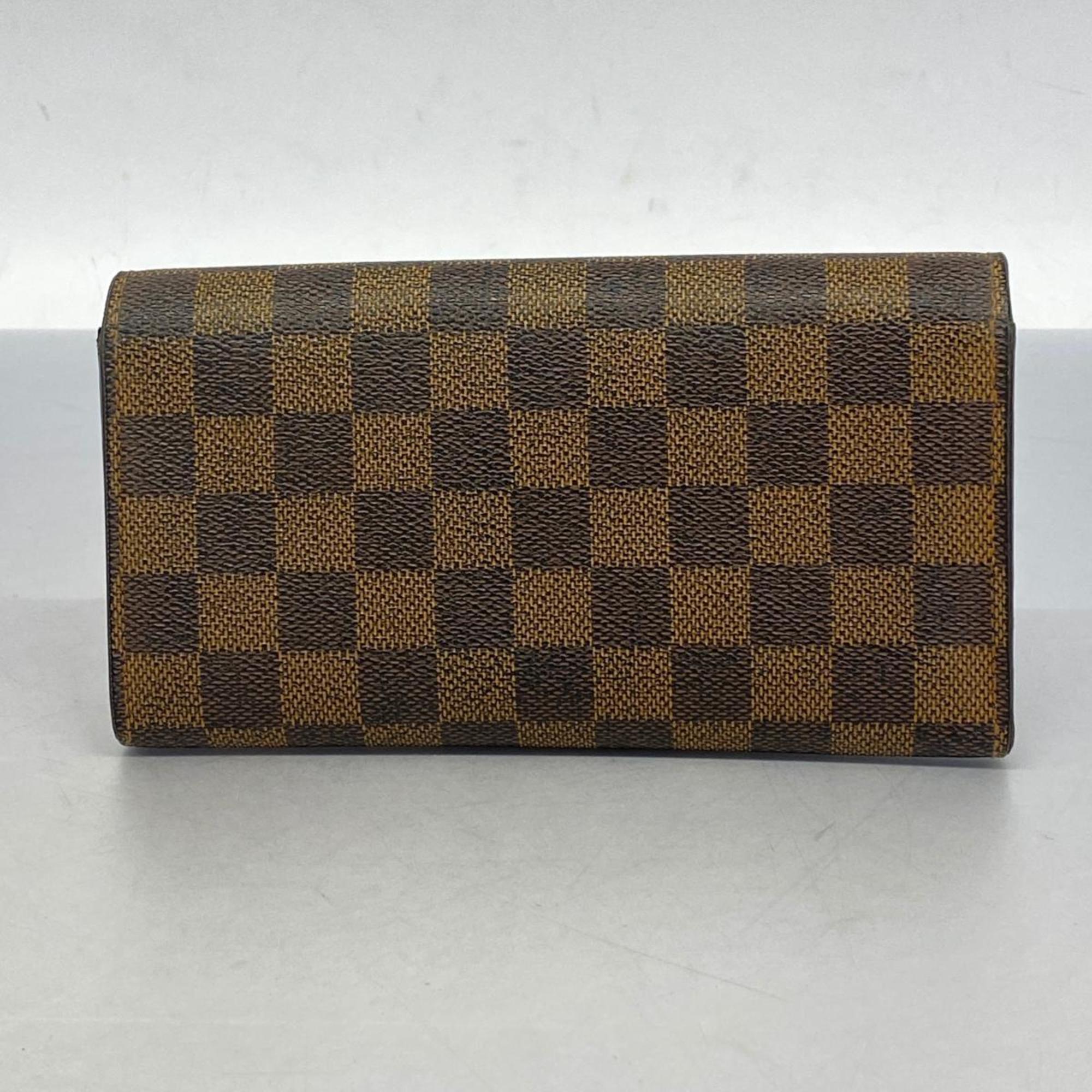 ルイ・ヴィトン(Louis Vuitton) ルイ・ヴィトン 長財布 ダミエ ポルトフォイユサラ N61734 エベヌレディース