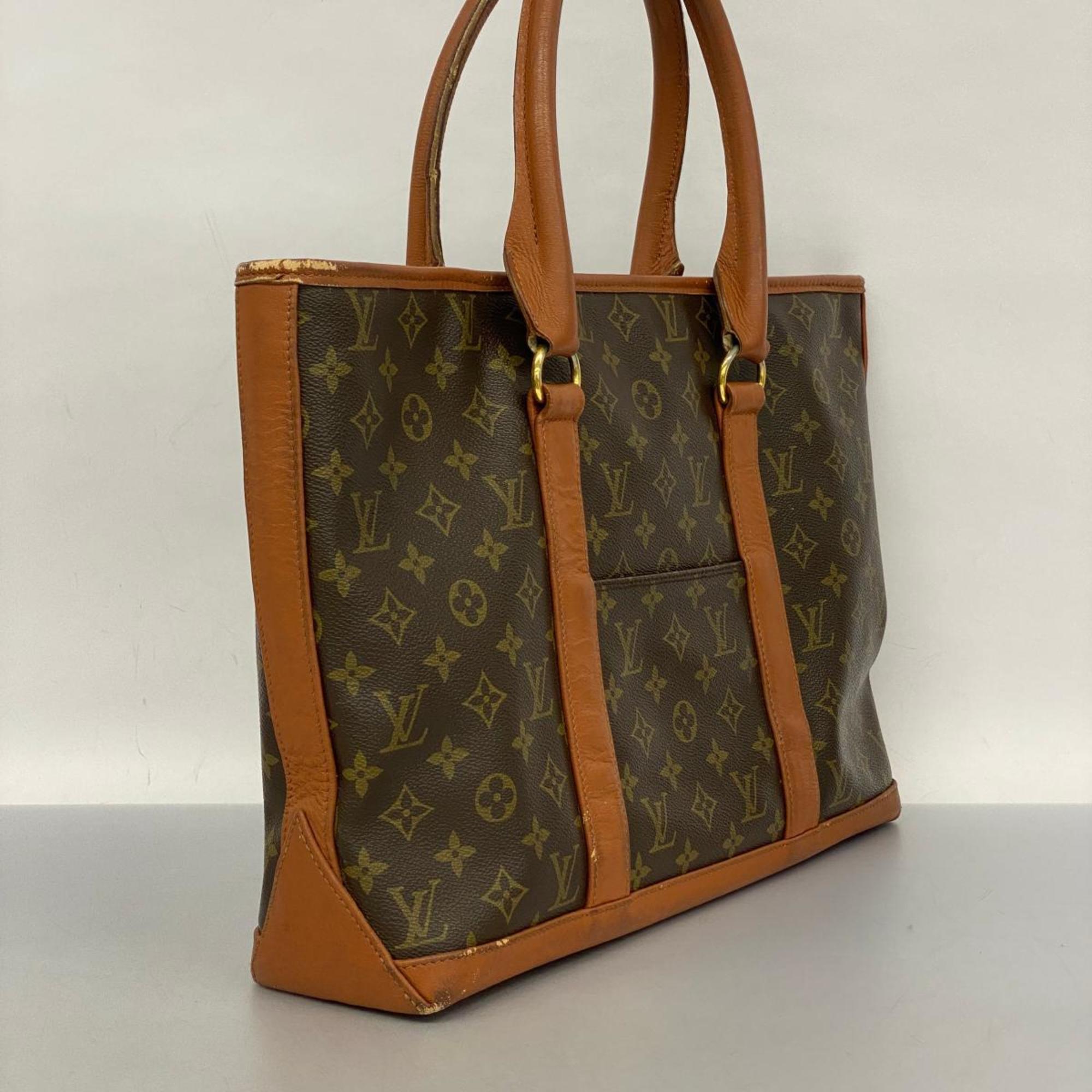 ルイ・ヴィトン(Louis Vuitton) ルイ・ヴィトン トートバッグ モノグラム ウィークエンドPM M42425 ブラウンレディース