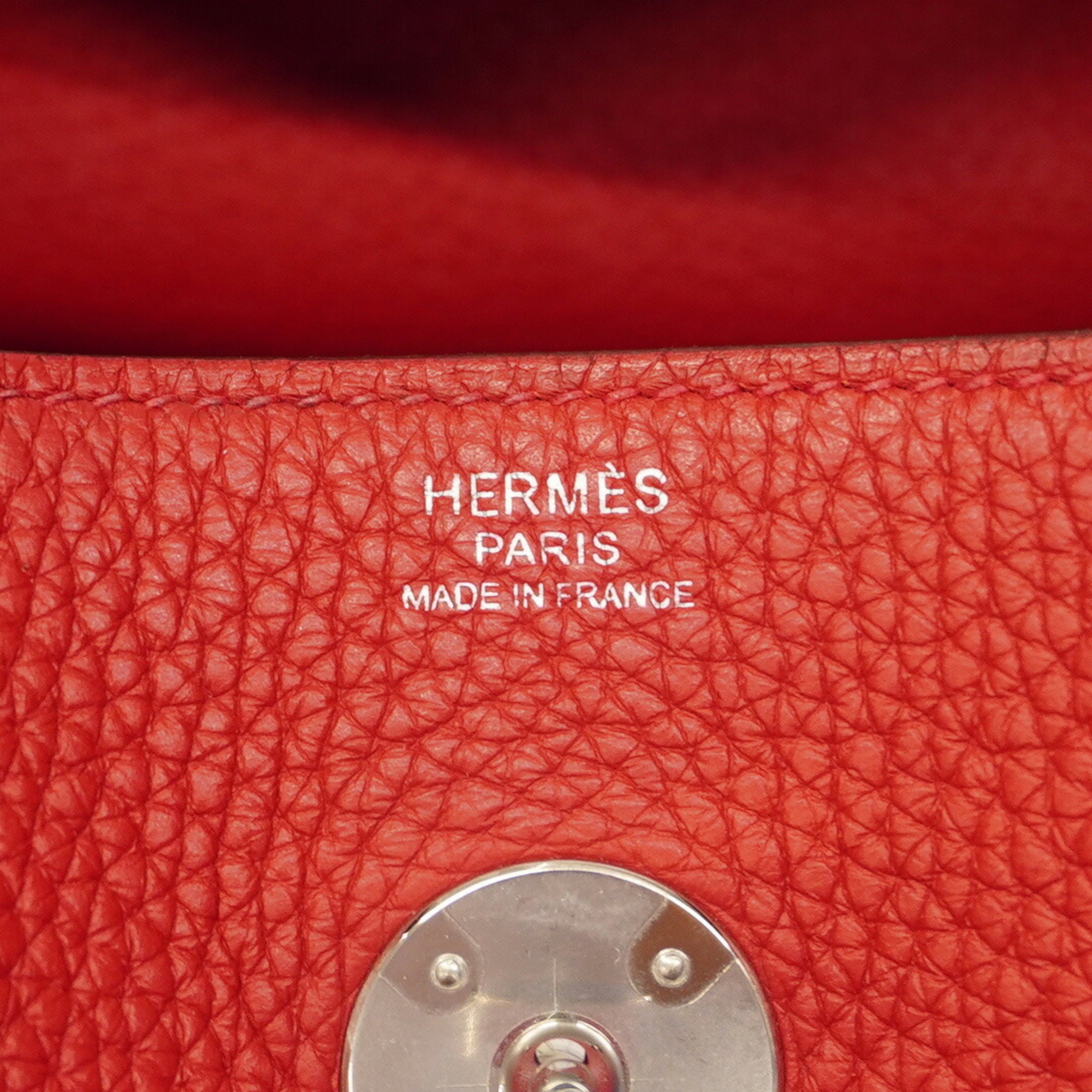 エルメス(Hermes) エルメス ハンドバッグ リンディ30 C刻印 トリヨンクレマンス ルージュカザック   レディース