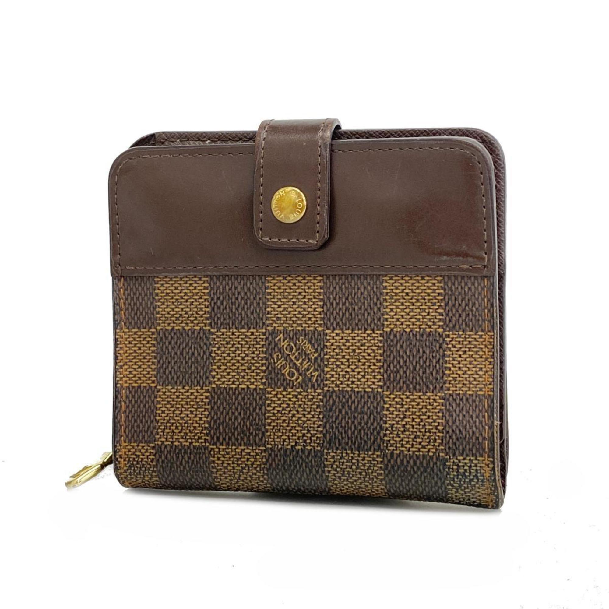 ルイ・ヴィトン(Louis Vuitton) ルイ・ヴィトン 財布 ダミエ コンパクトジップ N61668 エベヌレディース