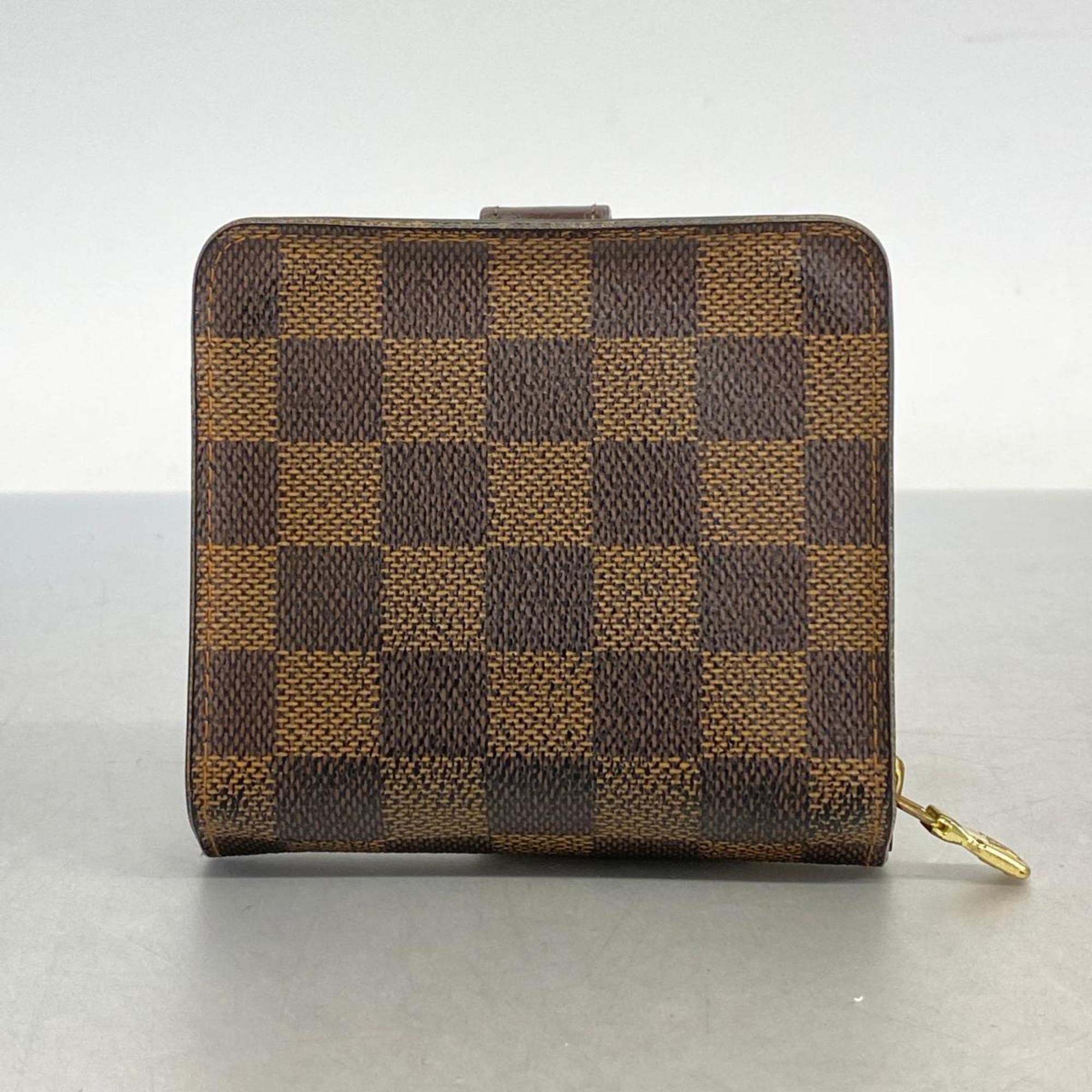 ルイ・ヴィトン(Louis Vuitton) ルイ・ヴィトン 財布 ダミエ コンパクトジップ N61668 エベヌレディース