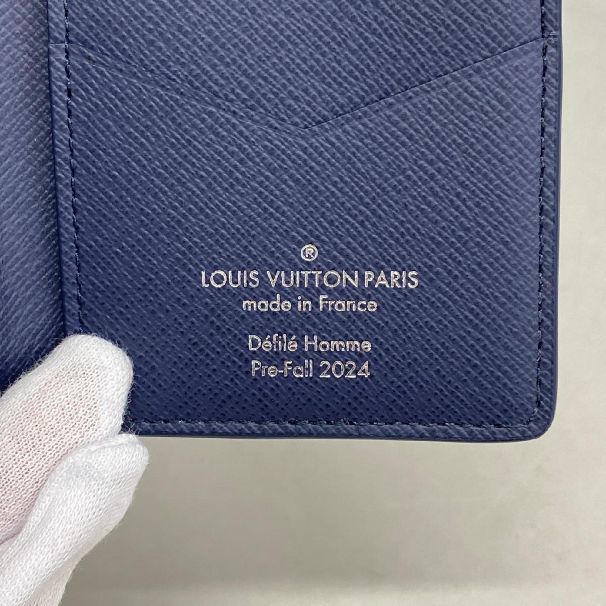 ルイ・ヴィトン(Louis Vuitton) ルイ・ヴィトン 名刺入れ・カードケース ダミエ・ヘリテージ オーガナイザードゥポッシュ N40677 ブルーメンズ レディース