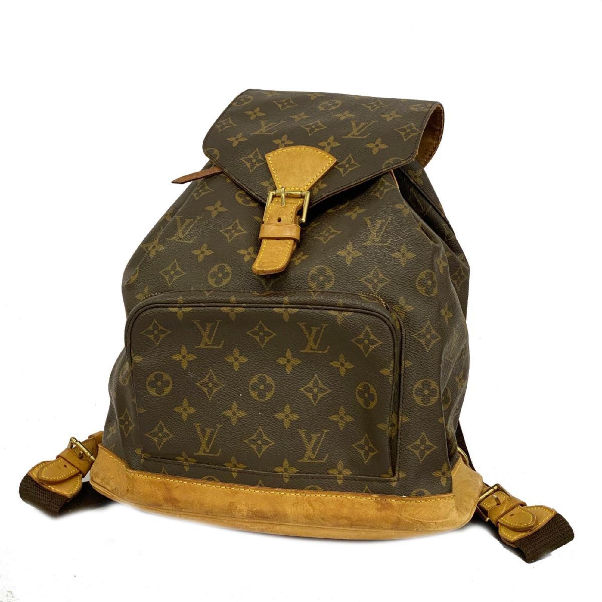 ルイ・ヴィトン(Louis Vuitton) ルイ・ヴィトン リュックサック モノグラム モンスリGM M51135 ブラウンメンズ レディース