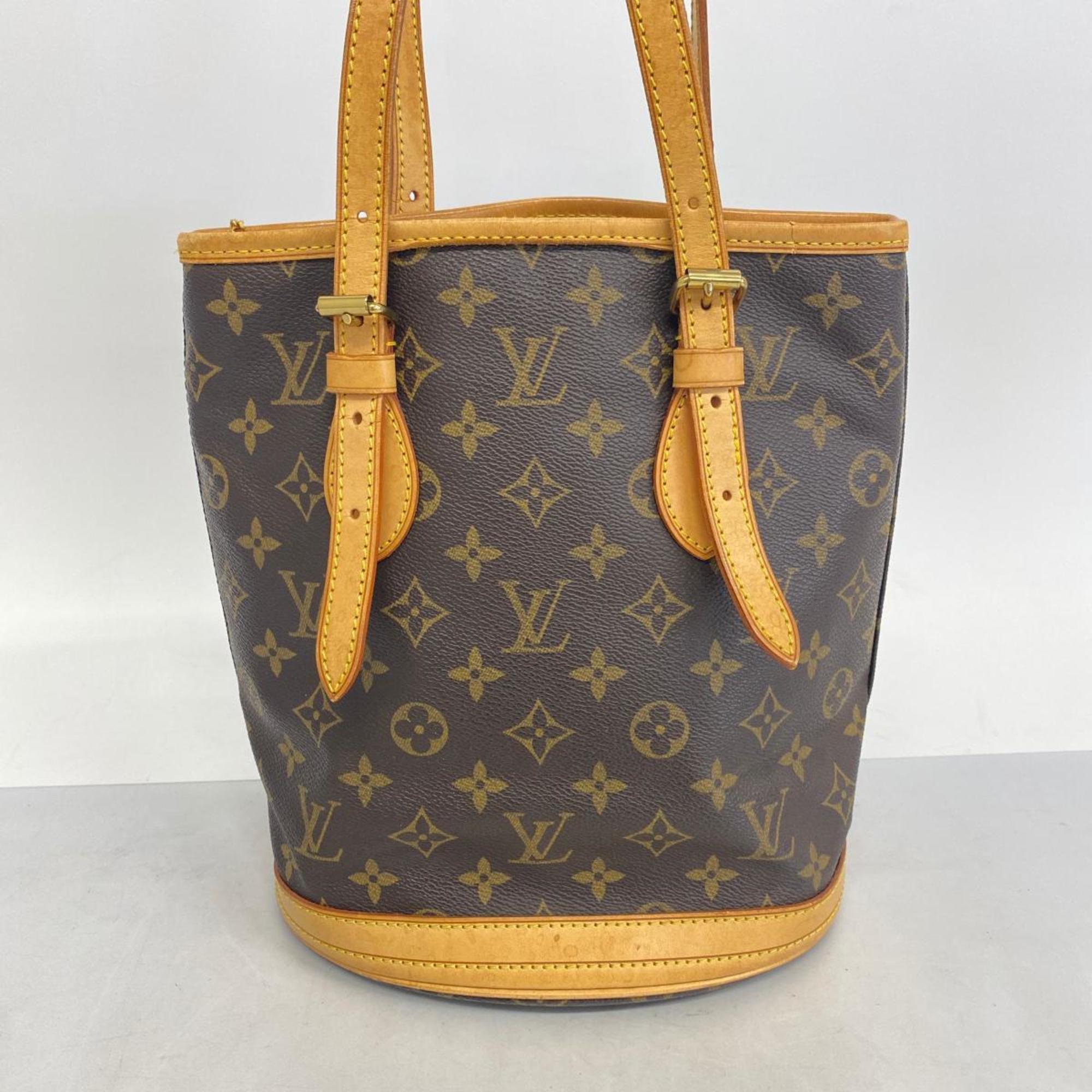 ルイ・ヴィトン(Louis Vuitton) ルイ・ヴィトン トートバッグ モノグラム バケットPM M42238 ブラウンレディース