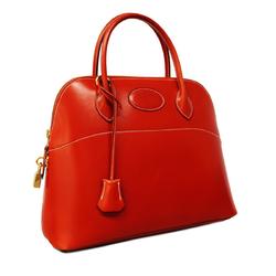 エルメス(Hermes) エルメス ハンドバッグ ボリード □A刻印 ボックスカーフ ブリック   レディース