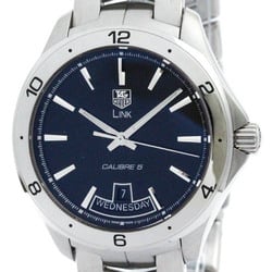 タグホイヤー (TAG HEUER) リンク キャリバー 5 デイデイト ステンレススチール 自動巻き メンズ 時計 WAT2010 (外装仕上げ済み)【中古】