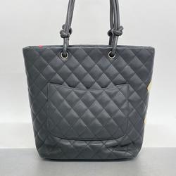 シャネル(Chanel) シャネル トートバッグ カンボン ラムスキン ブラック  レディース