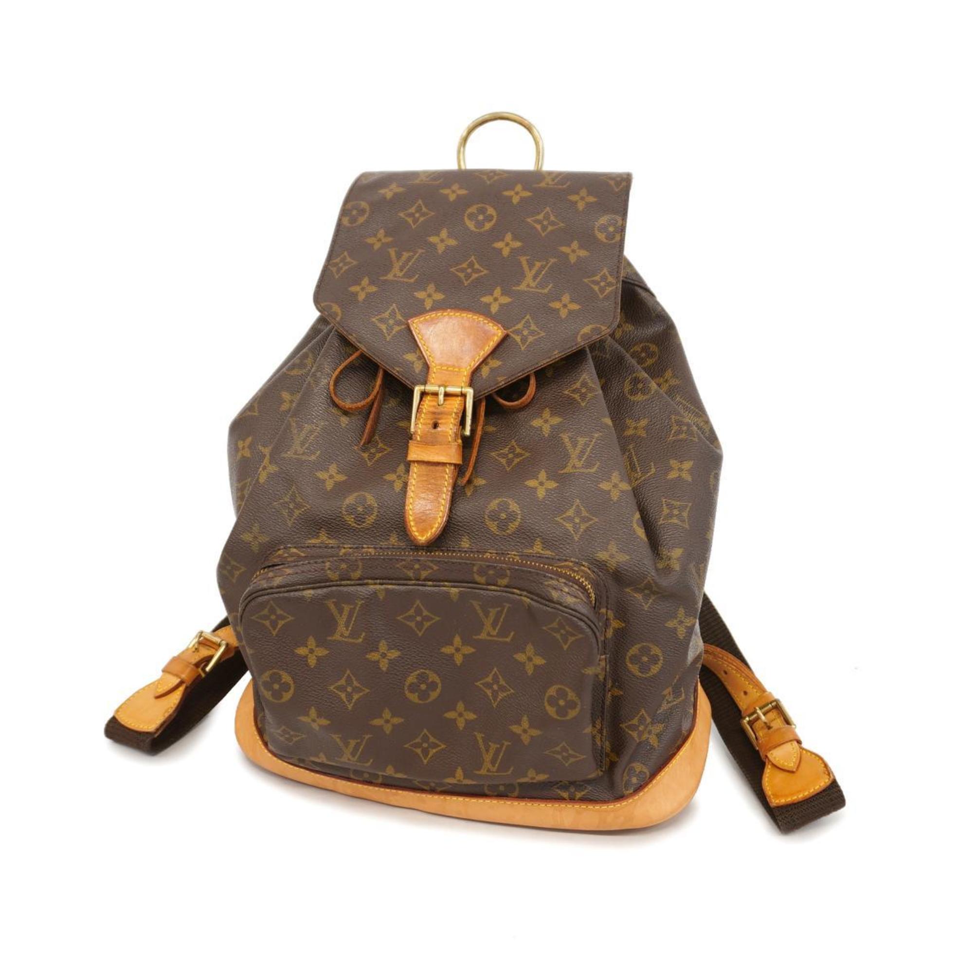 ルイ・ヴィトン(Louis Vuitton) ルイ・ヴィトン リュックサック モノグラム モンスリGM M51135 ブラウンレディース