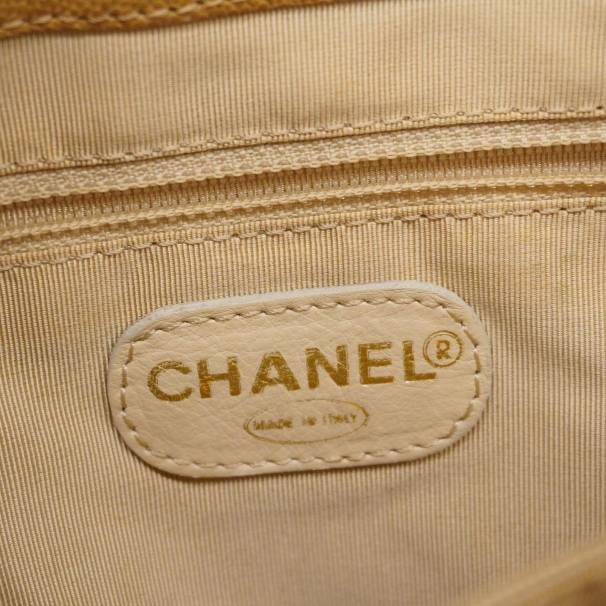 シャネル(Chanel) シャネル トートバッグ キャビアスキン ベージュ レディース