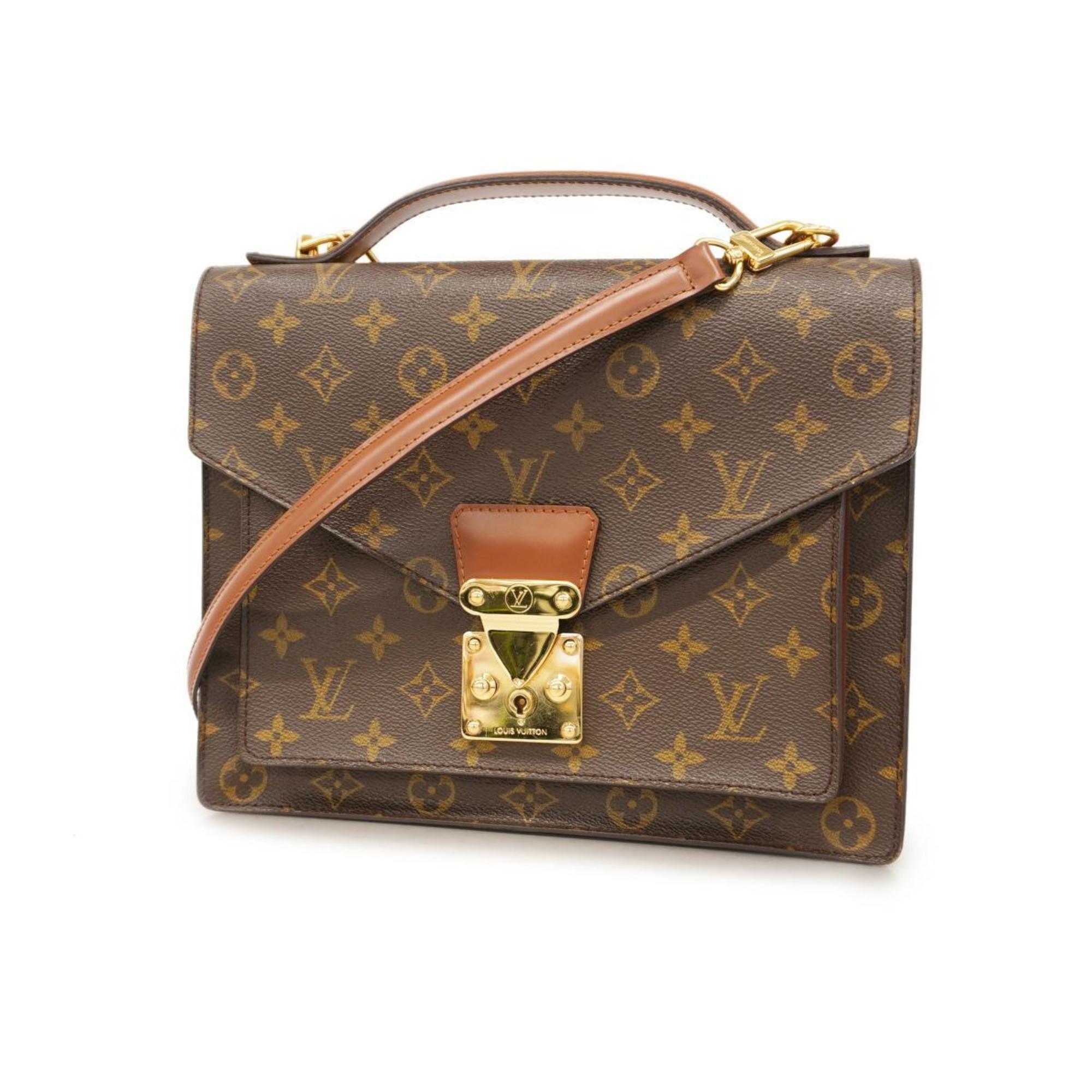 ルイ・ヴィトン(Louis Vuitton) ルイ・ヴィトン ハンドバッグ モノグラム モンソー28 M51185 ブラウンレディース