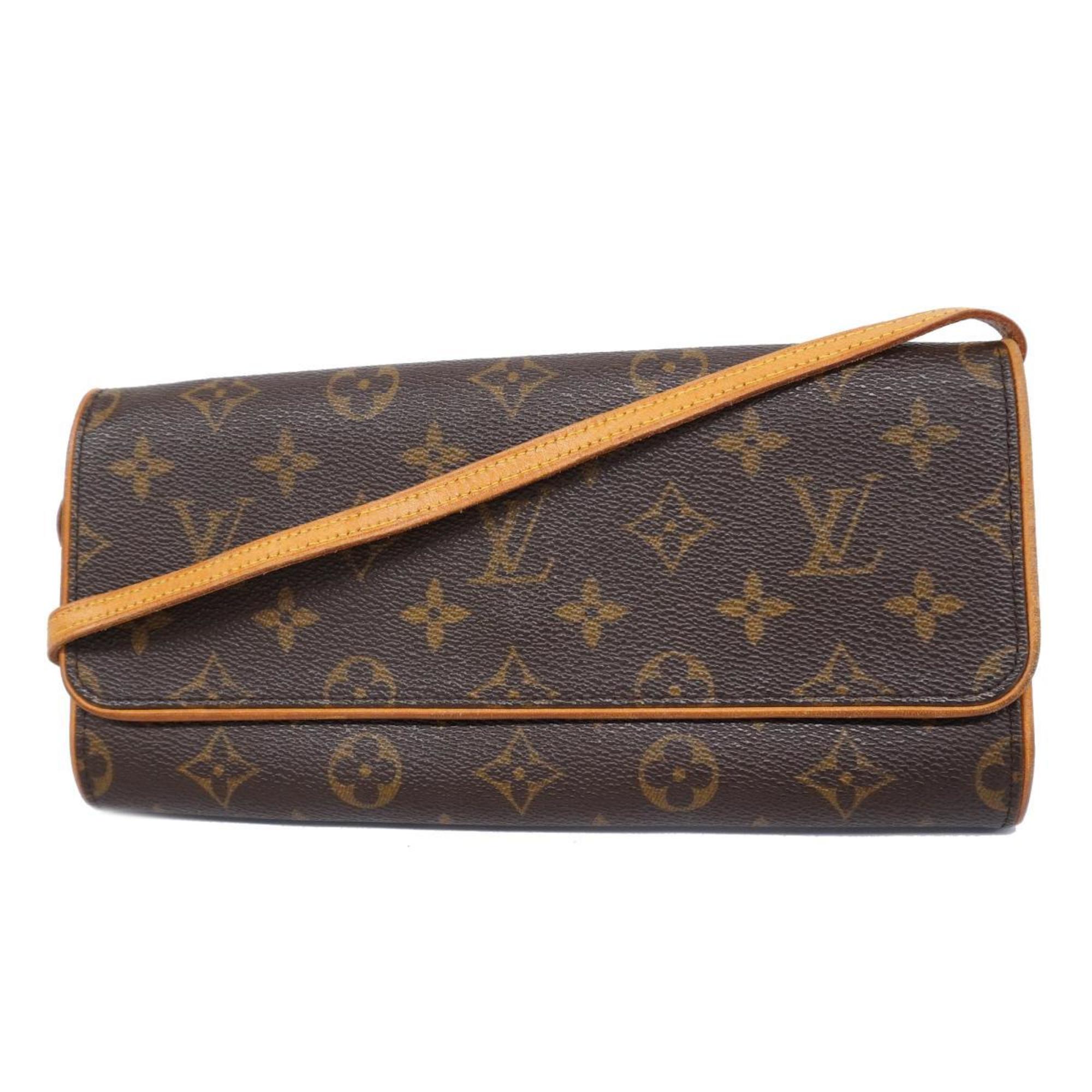 ルイ・ヴィトン(Louis Vuitton) ルイ・ヴィトン ショルダーバッグ モノグラム ポシェットツインGM M51852 ブラウンレディース