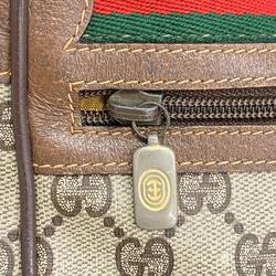 グッチ(Gucci) グッチ ショルダーバッグ GGスプリーム シェリーライン 56 02 087  レザー ブラウン ベージュ   レディース