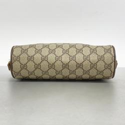 グッチ(Gucci) グッチ ショルダーバッグ GGスプリーム シェリーライン 56 02 087  レザー ブラウン ベージュ   レディース