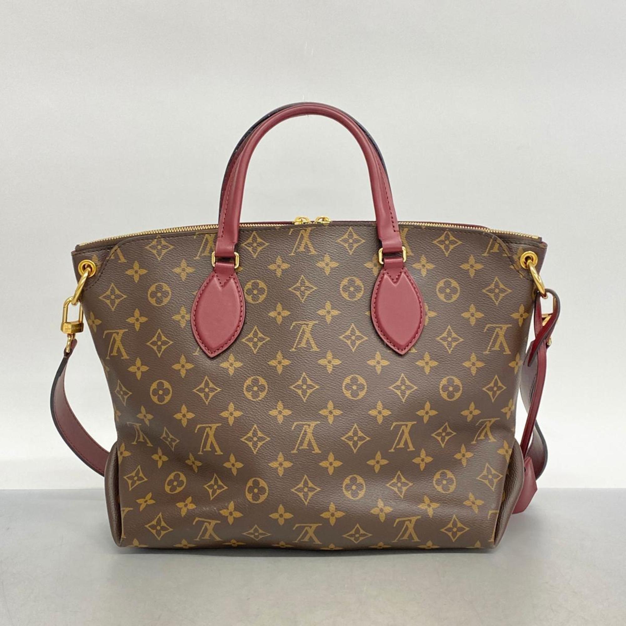 ルイ・ヴィトン(Louis Vuitton) ルイ・ヴィトン ハンドバッグ モノグラム フラワージップドトートMM M44348 ボルドーレディース