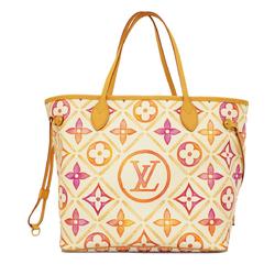 ルイ・ヴィトン(Louis Vuitton) ルイ・ヴィトン トートバッグ モノグラム･タイル ネヴァーフルMM M25317 コーラルレディース